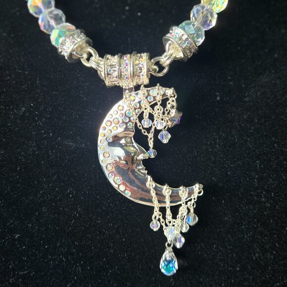 KIRKS FOLLY DANCING IN THE MOONLIGHT MAGNETIC ENHANCER & 10mm AB CRYSTAL NECKLAC - Picture 3 of 14